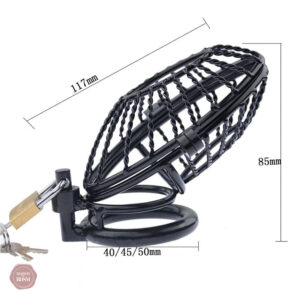 Accessoire de chasteté en métal pour hommes, design berceau