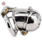 Cage de chasteté métal pour homme à double serrure