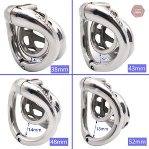 Accessoire de chasteté en métal pour homme