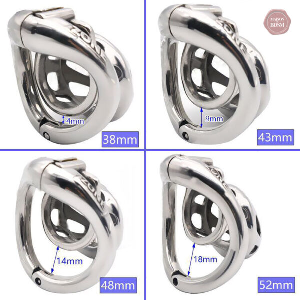 Accessoire de chasteté en métal pour homme