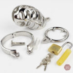 Cage de chasteté masculine - design en métal élégant