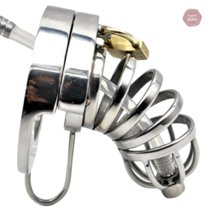 Cage de chasteté métallique pour homme - Le Nichoir L
