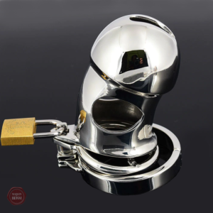 Cage de chasteté en métal pour contrôle masculin