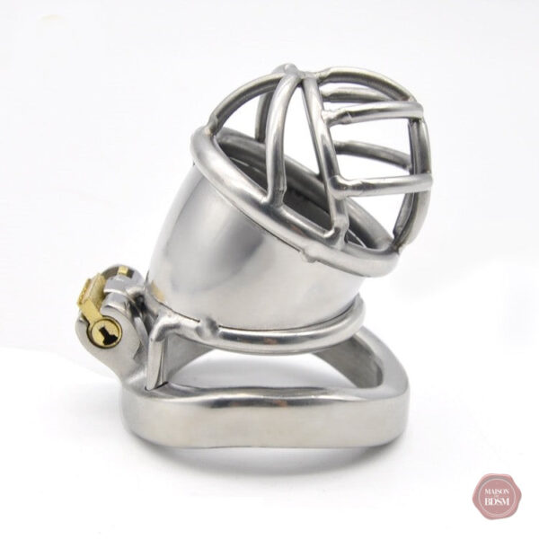 Cage de chasteté pour un contrôle masculin en métal