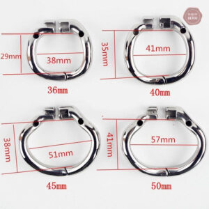 Cage de chasteté en métal robuste pour contrôle masculin