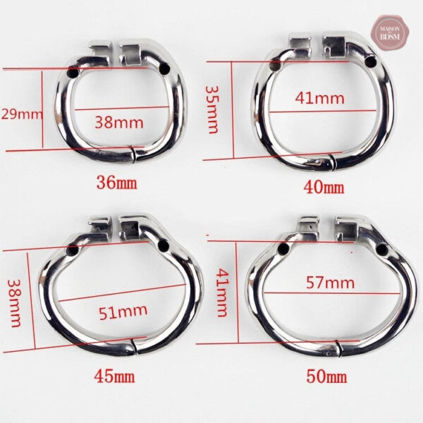 Cage de chasteté en métal robuste pour contrôle masculin