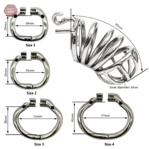 Cage de chasteté pour homme - design sécurisé et élégant