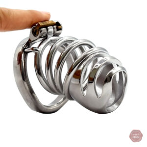 Cage de chasteté métal - design élégant et discret