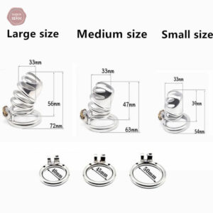 Cage de chasteté en métal pour un maintien sécurisé et discret