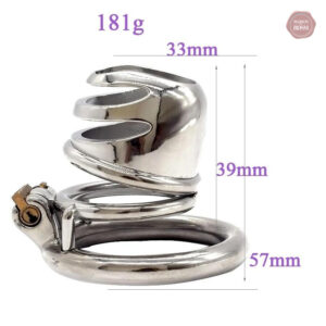 Accessoire de chasteté en métal pour plaisir masculin