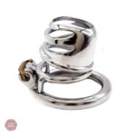 Cage de chasteté design métal - Taille S pour homme