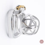 Cage de chasteté métal, design élégant et discret