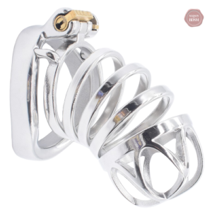 Cage de chasteté métal, design ergonomique et sécurisé