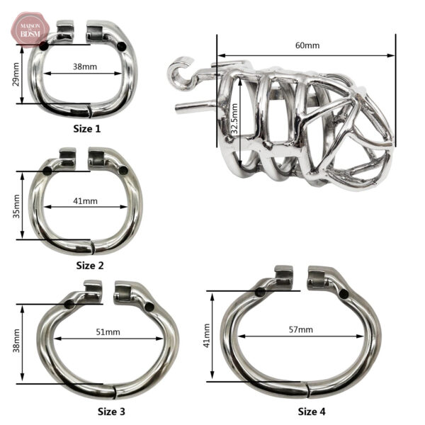 Accessoire de chasteté en métal pour un contrôle efficace