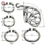 Cage de chasteté en métal pour adultes