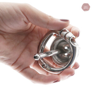 Cage de chasteté en métal, design élégant