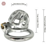 Cage de chasteté en métal pour un maintien sécurisé