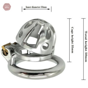 Cage de chasteté en métal pour un maintien sécurisé