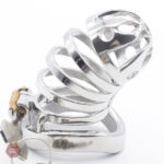 Cage de chasteté durable en métal pour hommes