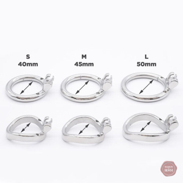 Cage de chasteté PrettyDick, grande taille en métal