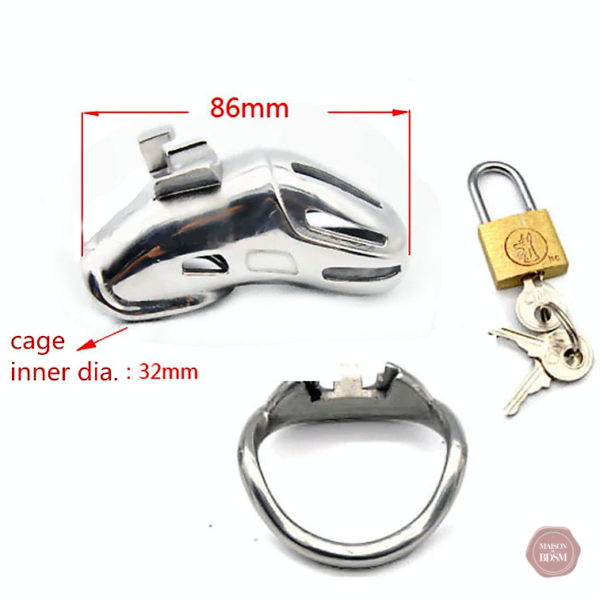 Cage de chasteté en métal, modèle Viper L, pour une expérience unique