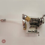 Sonde urètre en acier, design de cage de chasteté