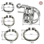 Cage de chasteté en métal robuste
