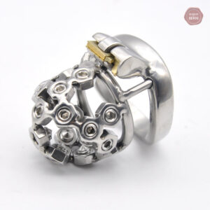 Cage de chasteté homme en métal design robuste
