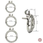 Cage de chasteté anti-évasion compacte et discrète