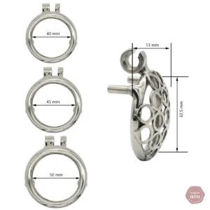 Cage de chasteté anti-évasion compacte et discrète