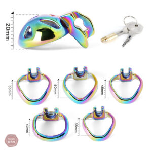 Cage de chasteté en acier inoxydable HT-V4