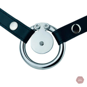 Cage de chasteté en acier massif avec ceinture