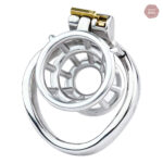 Cage de chasteté avec motif floral en métal
