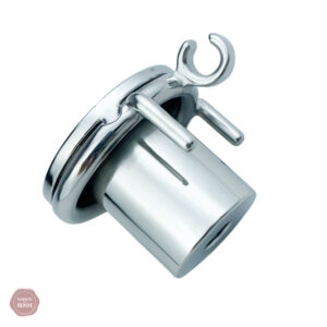 Cage de chasteté en acier, design moderne et élégant
