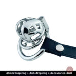 Cage de chasteté avec ceinture intégrée pour praticité