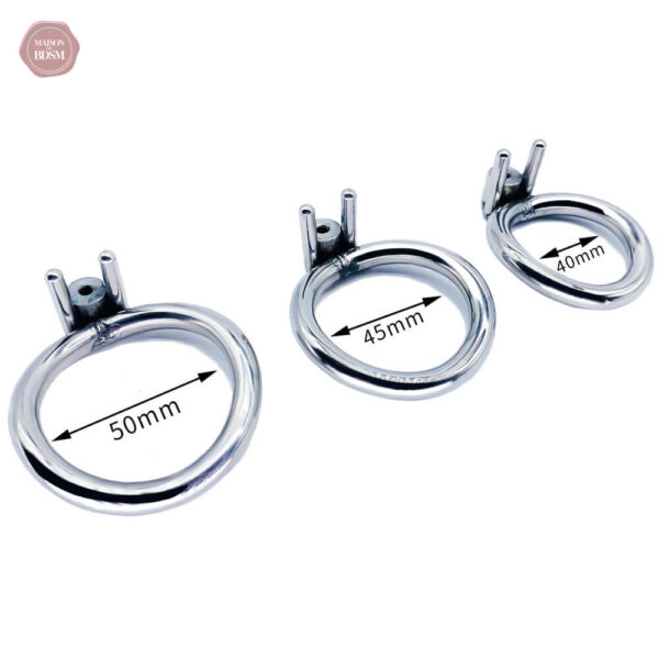 Cage de chasteté permanente avec ceinture ajustable