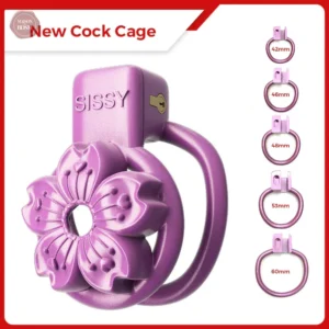 Cage de chasteté pétale SISSY violette