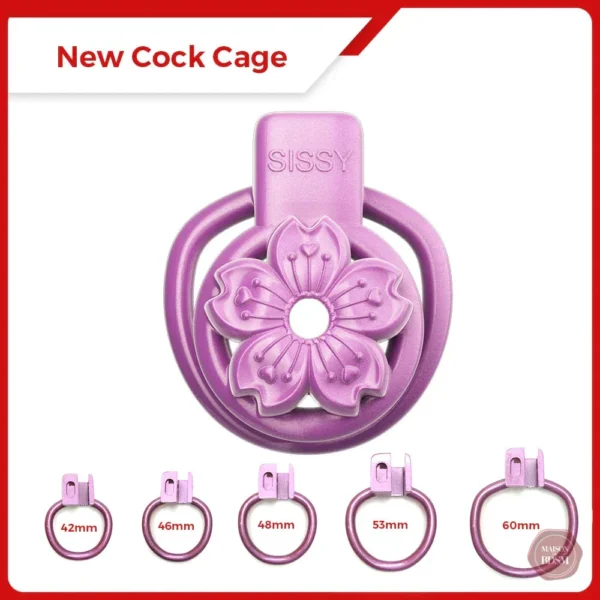 Cage de chasteté SISSY en couleur violette