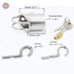 Cage de chasteté pour piercing Prince-Albert, design unique