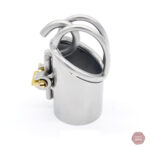 Accessoire de chasteté en métal, type Prince-Albert, élégant