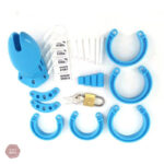 Accessoire de chasteté plastique, modèle GB 6000 bleu