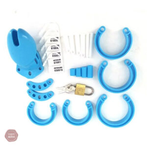 Accessoire de chasteté plastique, modèle GB 6000 bleu