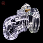 Cage de chasteté en plastique Clear Fire