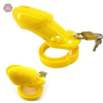 Cage de chasteté plastique GB 6000, couleur jaune