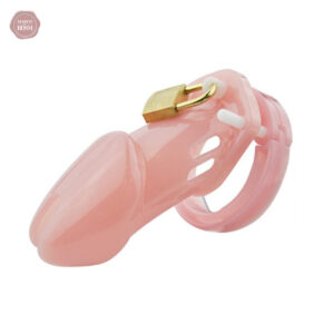 Cage de chasteté rose pour une expérience sécurisée