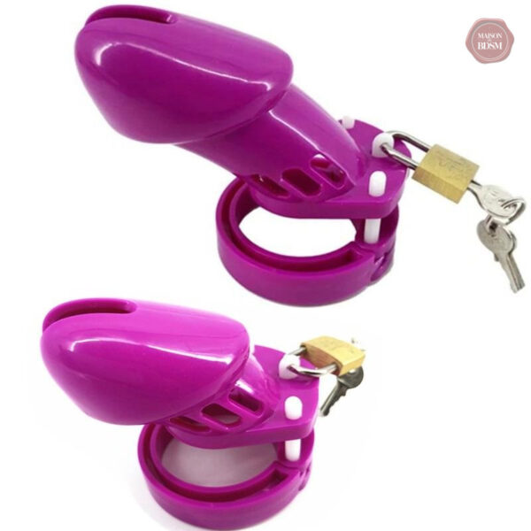 Cage de chasteté plastique GB 6000 en violet