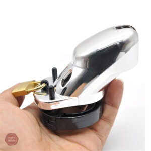 Accessoire de chasteté GB 3000, design en plastique argenté
