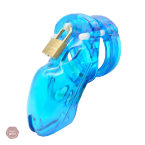 Cage de chasteté en plastique GB 3000 Bleu-ciel