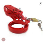 Cage de chasteté plastique, modèle rouge GB 6000