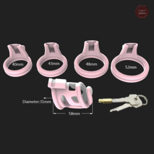 Cage de chasteté en plastique pour une expérience intime